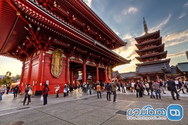 از معبد سنسوجی Sensoji در آساکوسا Asakusa دیدن کنید