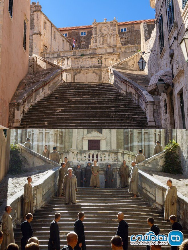 پلکان جزویت Jesuit Staircase درشهر دوبروونیک و در سریال بازی تاج و تخت
