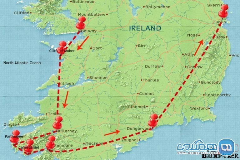 برنامه ریزی اول سفر با کوله پشتی به ایرلند : سفر هفت روزه : نقاط مهم و فرهنگ ایرلند