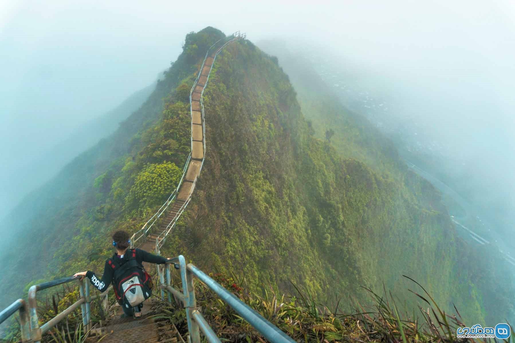 پلکان هایکو در هاوایی (Haiku Stairs)