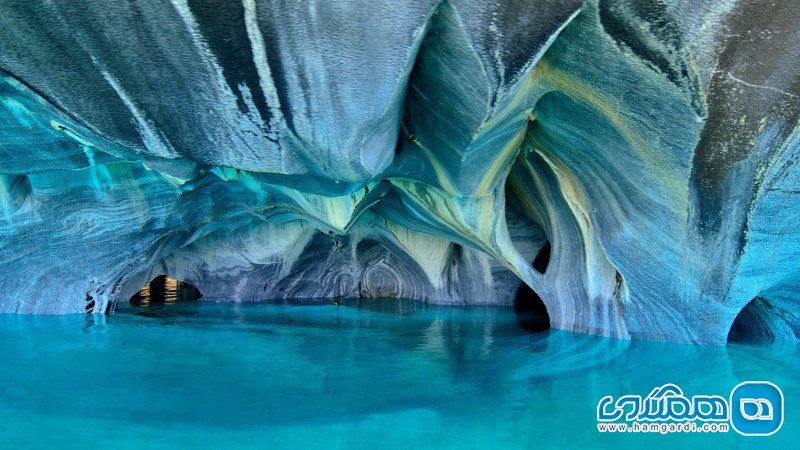 غار مرمرین در شیلی (Carrera Lake)