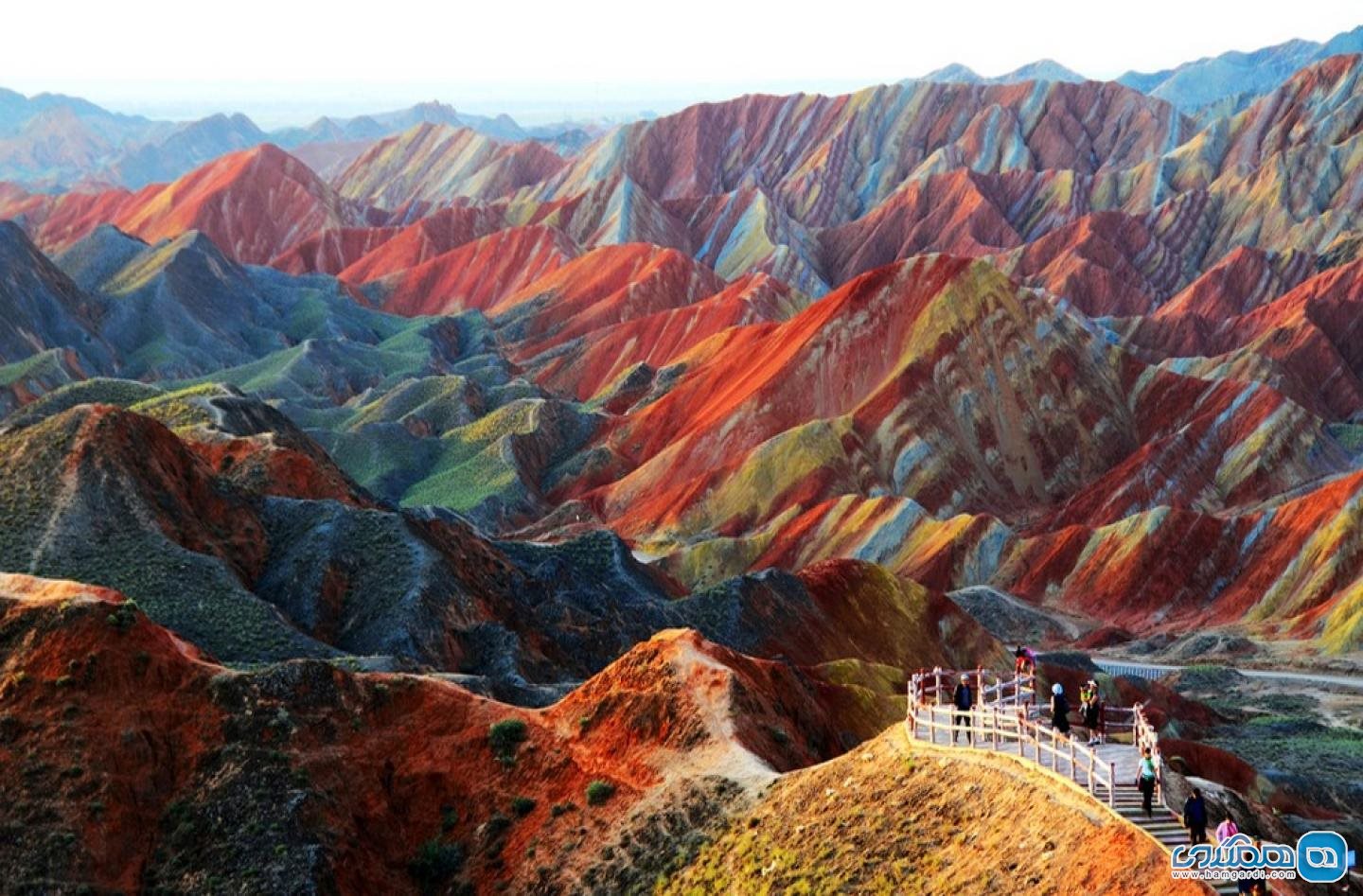 کوه های رنگارنگ در چین (Zhangye Danxia)