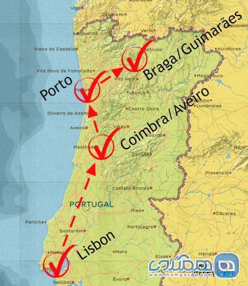 برنامه ریزی دوم سفر با کوله پشتی به پرتغال : برنامه ده روزه : شمال پرتغال