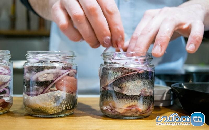 ماهی شور Pickled herring، لهستان