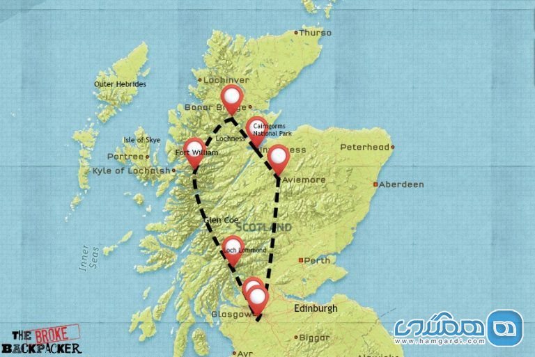 برنامه ریزی اول سفر با کوله پشتی به اسکاتلند : سفر دو تا چهار هفته ای : ارتفاعات اسکاتلند