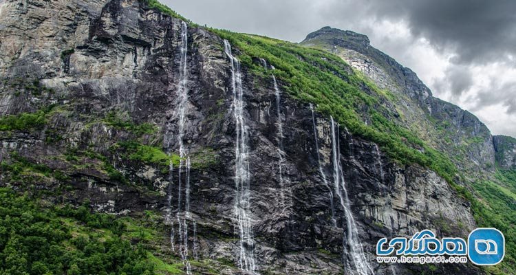 آبشارهای Geirangerfjorden در کشور نروژ