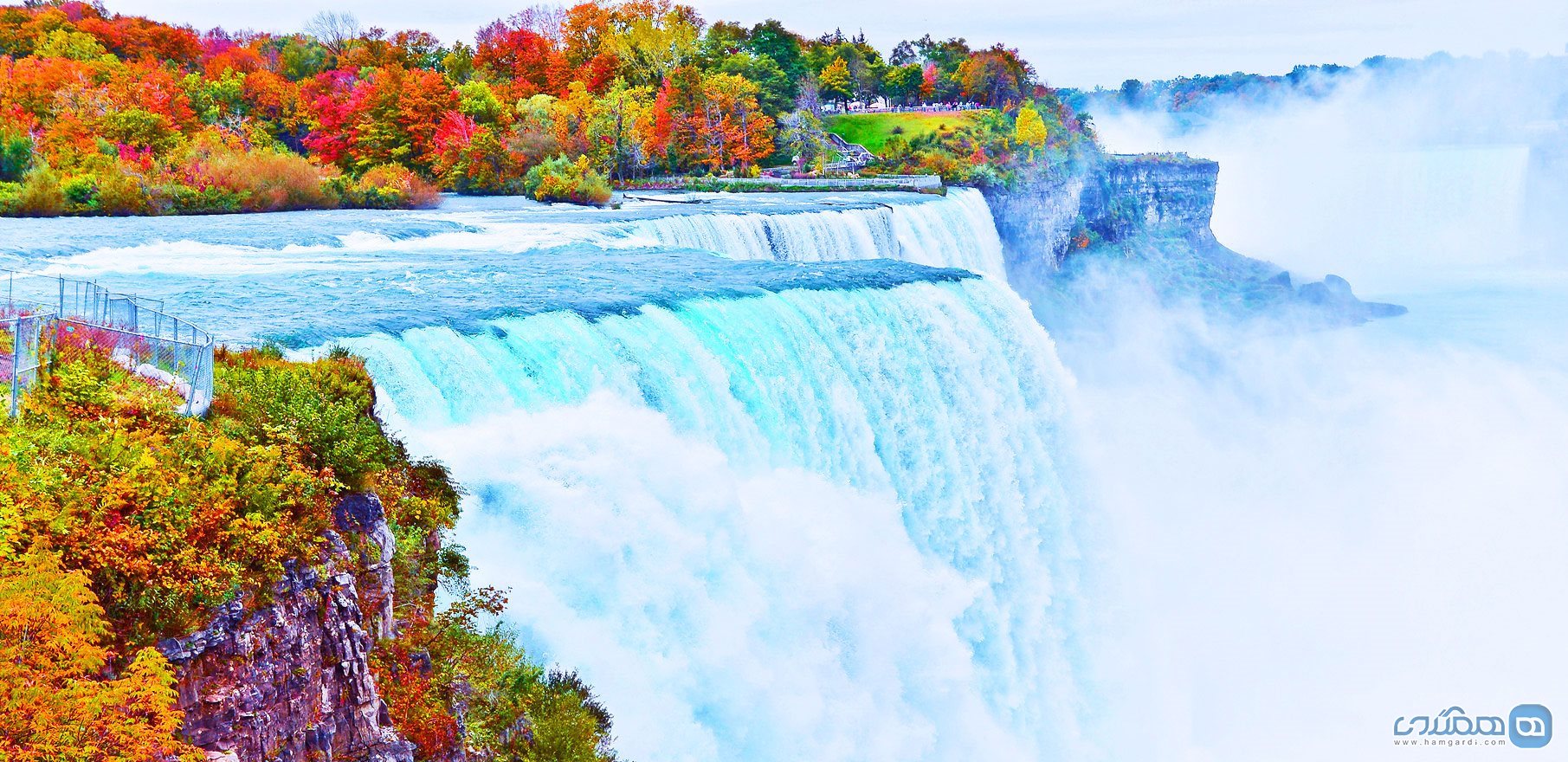 زیباترین آبشارها که با آبشار نیاگارا برابری می کنند