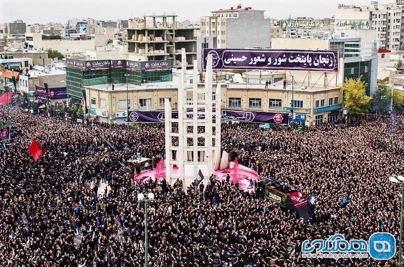 بزرگترین دسته عزاداری جهان در زنجان