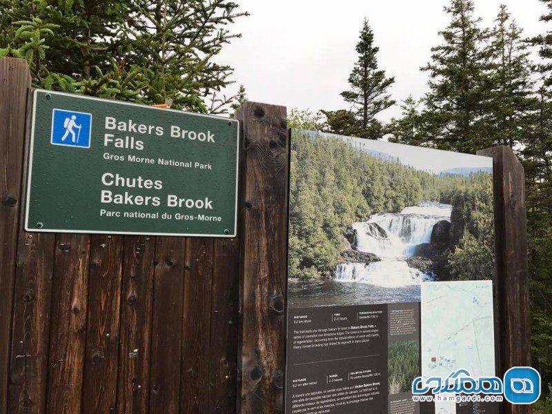 پیاده روی کنار آبشارهای  Baker's Brook