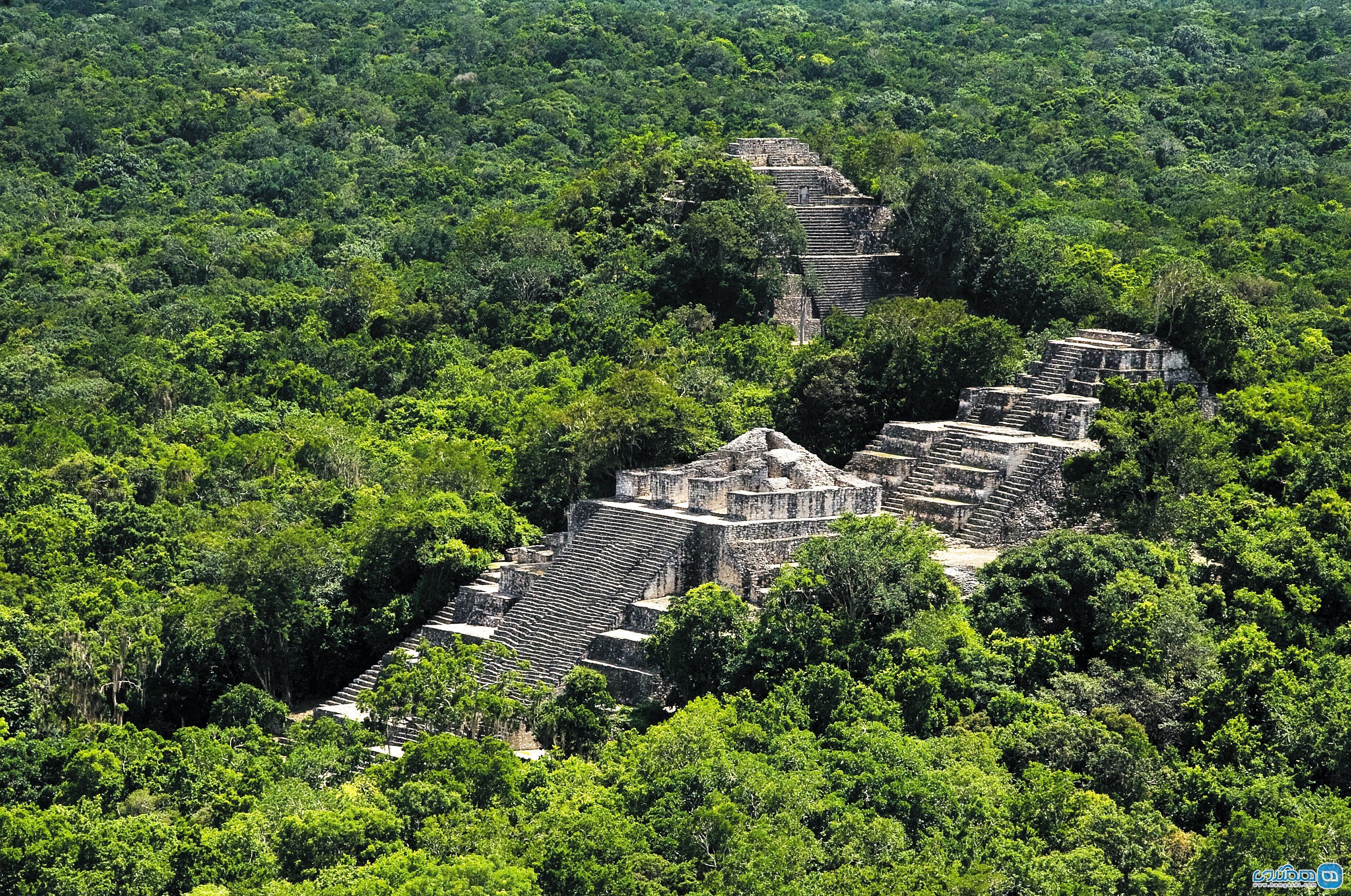 شهر باستانی مایایی و جنگل های استوایی حفاظت شده کالاکمول Calakmul در مکزیک