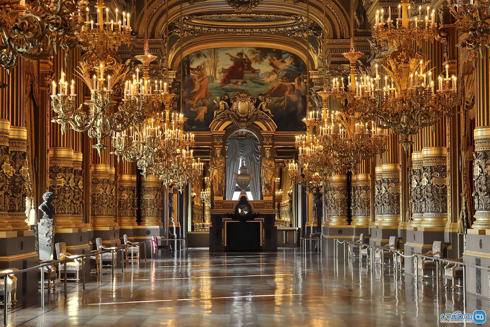 خانه اپرای کاخ گارنیه Palais Garnier Opera House و موزه Bibliotèchque-Musée de l'Opera