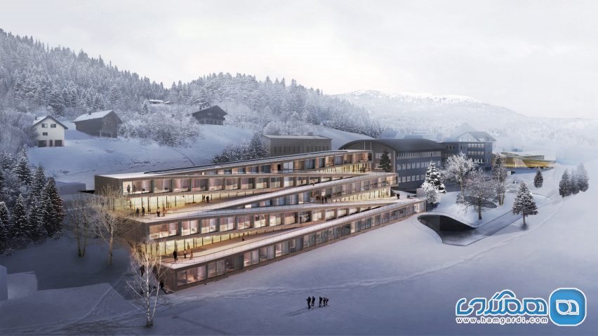 هتلی در سوییس که می توانید اسکی کردن را از روی بام آن آغاز کنید