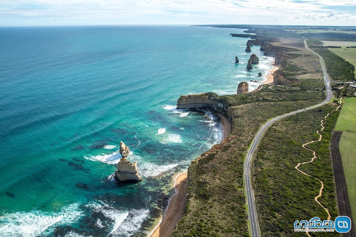 تماشایی ترین نقاط استرالیا : جاده بزرگ اقیانوسی Great Ocean Road، یک جاده با زیبا ترین چشم انداز
