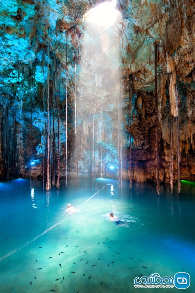 رمانتیک ترین سفر های ماجراجویانه : شنا در یک غار در ریورا مایا Rivera Maya، مکزیک