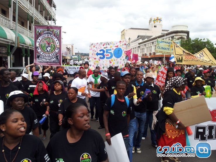 درگیری و تظاهرات، دوربان Durban در آفریقای جنوبی