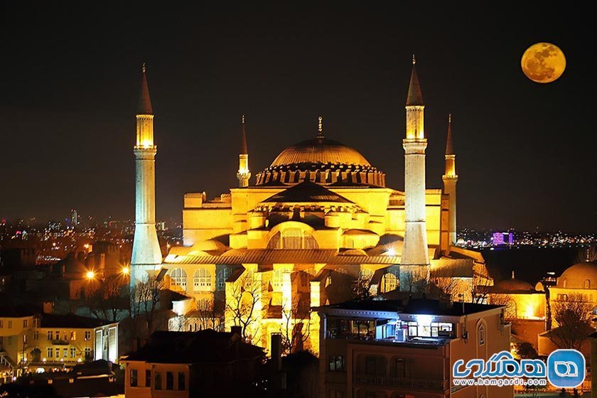 موقعیت مسجد ایاصوفیه 