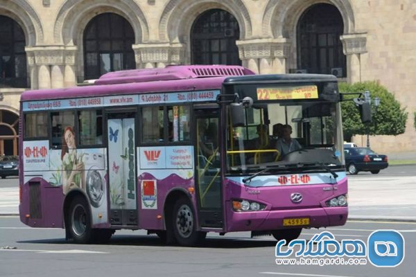 هزینه حمل و نقل عمومی در ایروان