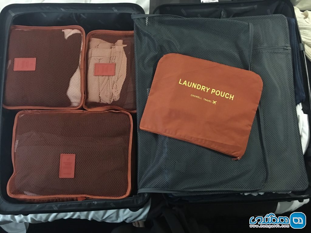 نکات مهم و کاربردی برای داشتن سفر بهتر و آسان تر : گذاشتن کیف های کوچک در چمدان