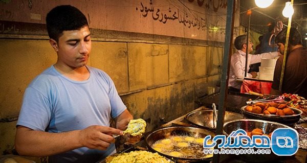 غذاهای خیابانی خیابان دولت آباد