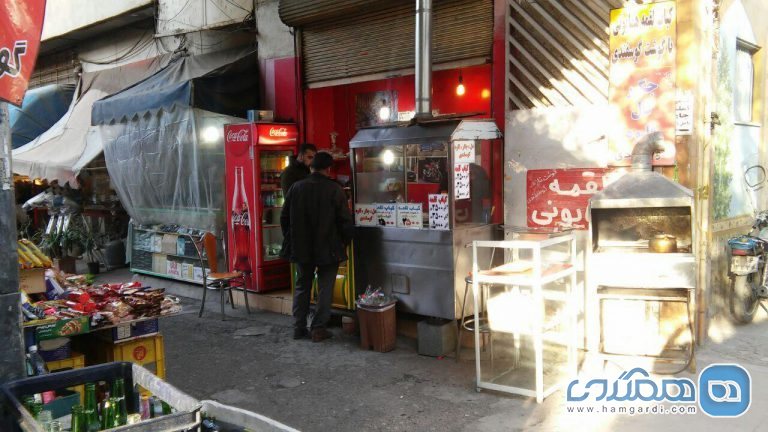 غذاهای خیابانی بازار بزرگ تهران