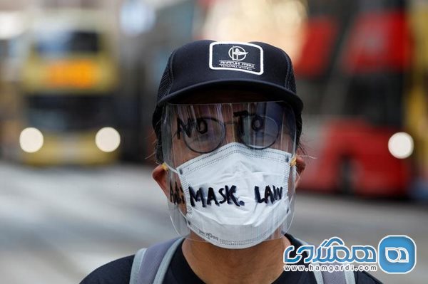 معترضان ماسک پوش در هنگ کنگ
