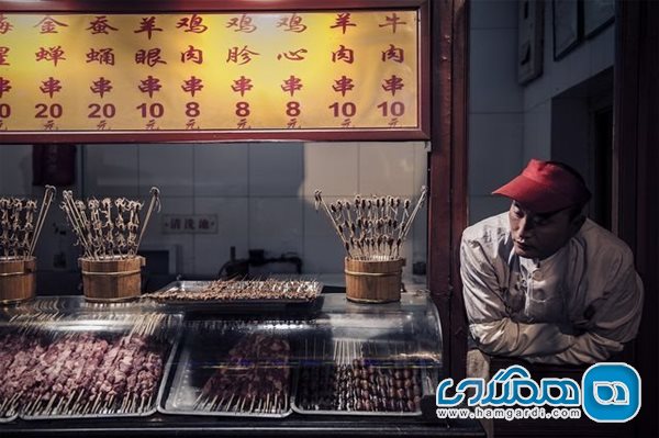 حشره فروشی ای در پکن