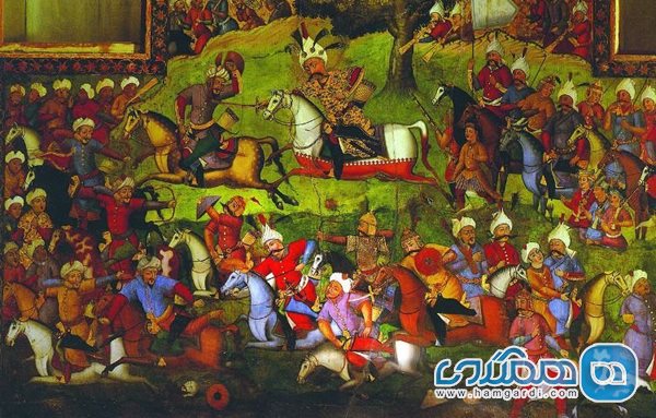 نقاشی های کاخ چهلستون اصفهان