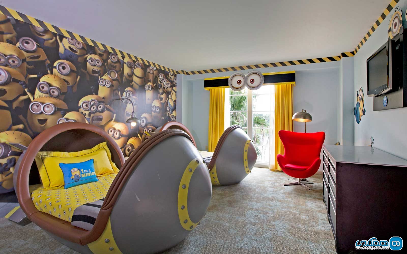 سوییت کودکانه من نفرت انگیز Despicable Me در هتل لوئس پورتوفینو Loews Portofino Bay Hotel