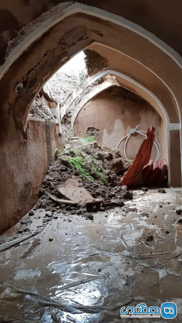ادامه تخریب سقف مسجد تاریخی نجم آباد 2