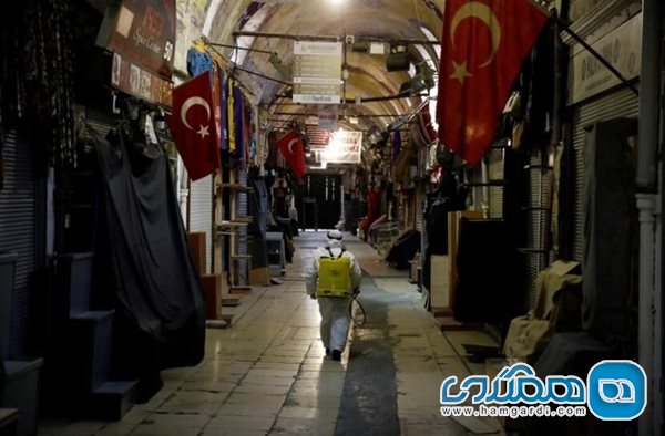 توقف مرمت بازار بزرگ استانبول به خاطر کرونا
