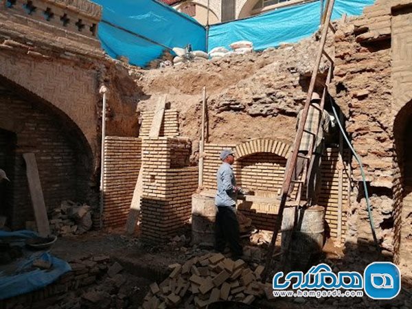 مرمت حوض و رختشویخانه تاریخی محله محمدیه تمام شد