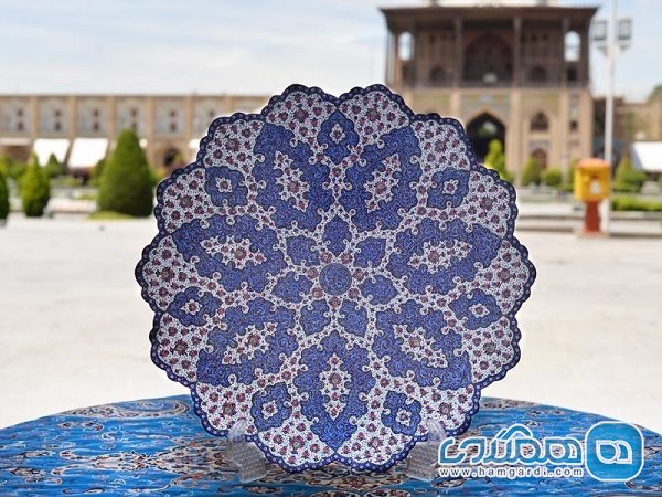 بشقاب میناکاری محبوب ترین و پرفروش ترین محصول صنایع دستی ایران