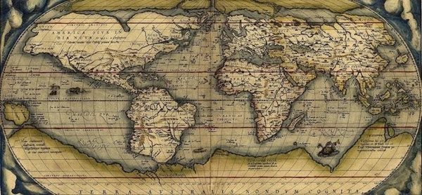 نقشه جهان در سال 1570