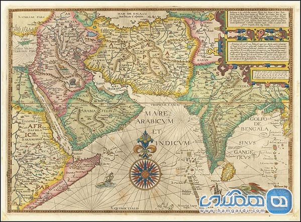 خاورمیانه و اقیانوس هند سال 1596