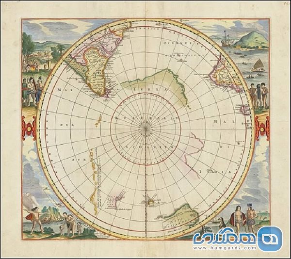 قطب جنوب در سال 1657