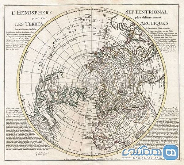 قطب شمال در سال 1741