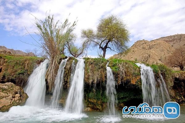آبشارهای آرپناه لالی یکی از زیباترین جاذبه های طبیعی خوزستان است