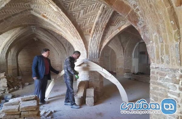 مرمت مسجد جامع تاریخی شهر نقنه شروع شد