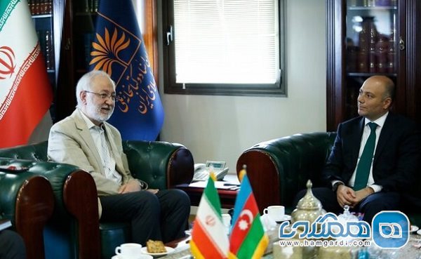دیدار وزیر فرهنگ جمهوری آذربایجان با رئیس کتابخانه ملی ایران