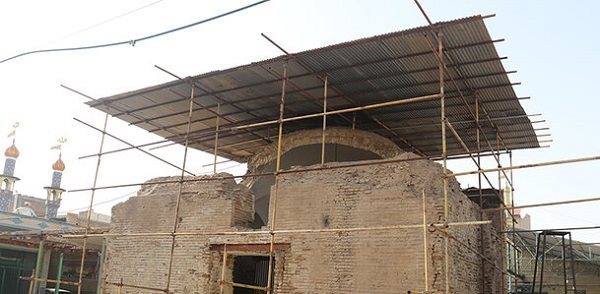 خطر ریزش کامل بنای تاریخی بقعه سید ابورضا را تهدید می کند