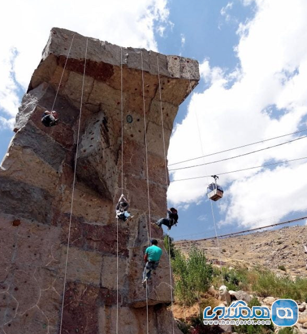 دیوار سنگ نوردی گنجنامه یکی از جاذبه های گردشگری استان همدان است