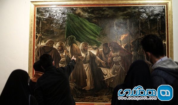 آیین افتتاحیه نمایشگاه آثار نقاشی حسن روح الامین برگزار شد