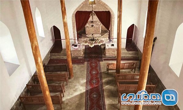 نمای داخلی کلیسای حضرت مریم ـ روستای گلپاشین 