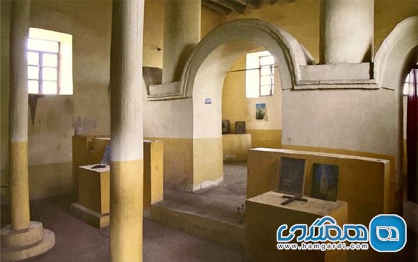 نمای داخلی کلیسای حضرت مریم ـ روستای نازلو