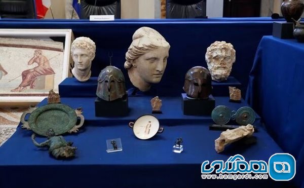 مجموعه ای از آثار تاریخی غارت شده به ایتالیا بازگردانده شد