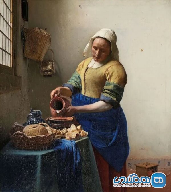 خدمتکار شیردوش اثر یوهانس ورمیر 1660