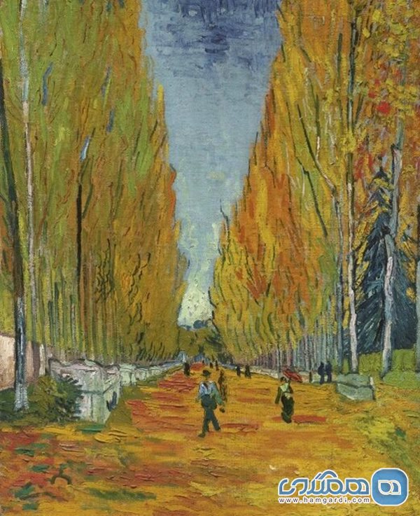 «خیابان Les Alyscamps» (نوامبر ۱۸۸۸) اثر «ونگوگ»
