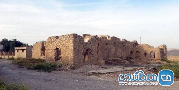 ریزش بخشی از بنای ثبت ملی قلعه خانی مسجد سلیمان