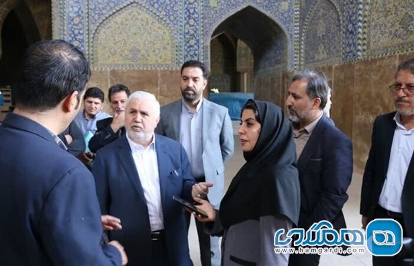 علی دارابی از مسجد جامع عباسی اصفهان بازدید کرد