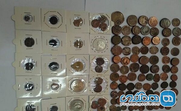 کشف 140 قطعه سکه عتیقه قاچاق در ایستگاه راه آهن زرند